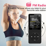 Portable MP4 FM card insertion Bluetooth player MP3 USB Charger Player FM Radio Recorder Lossless Sports Hifi Music Player