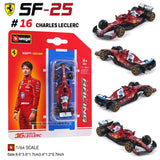 Bburago 1:64 McLaren F1 2025 MCL39 #4 Lando Norris #81 Oscar Piastri car model series children's Christmas boy gift toys