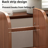 Solid wood bookshelf, desk shelf, desktop finishing, Nanzhu simple vertical table, small retractable storage shelf