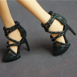 Doll toy accessories shoes high heels black shoes for your BB dolls BBIA31