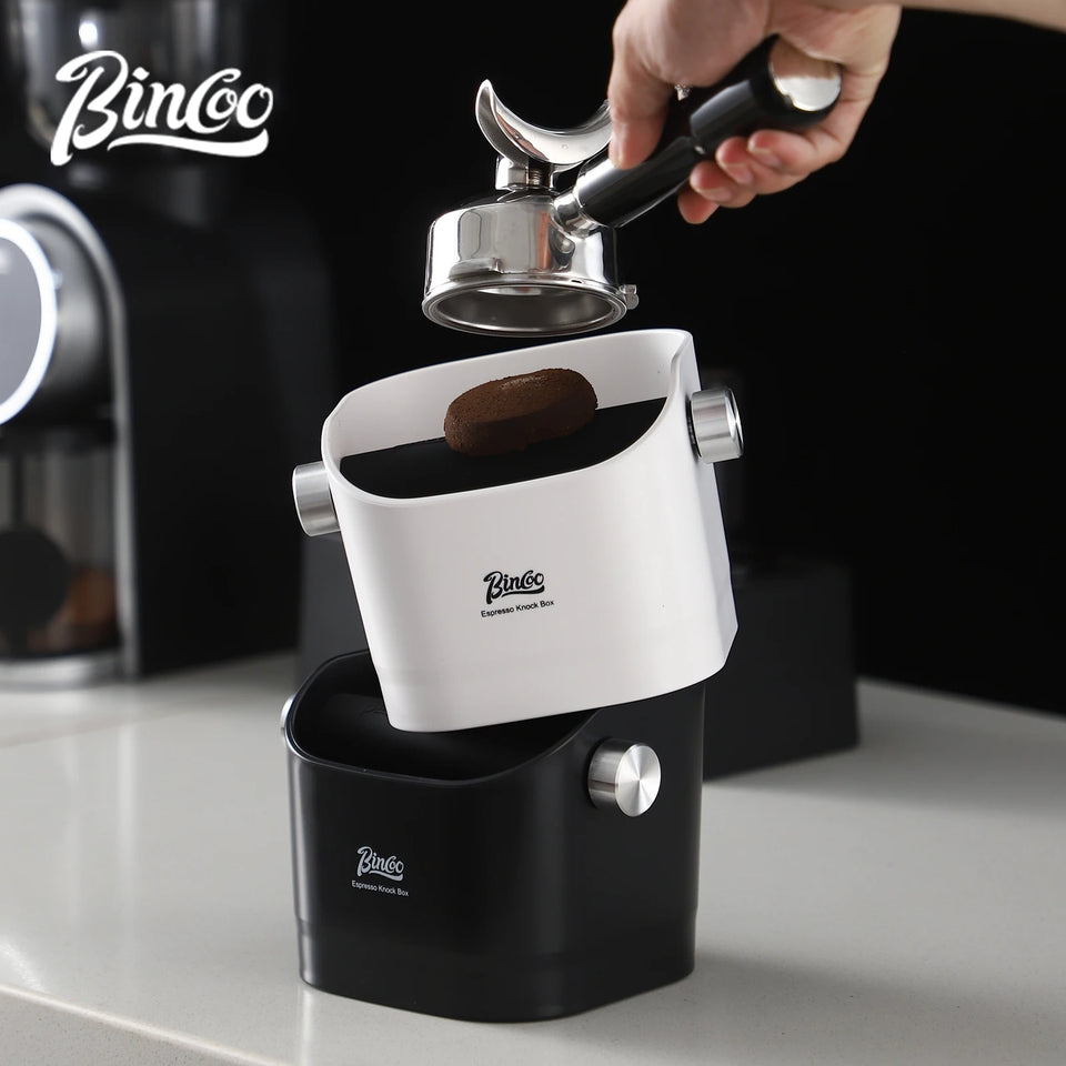 Bincoo 0.8L Coffee Knock Box Espresso Grounds Container Anti Slip Espresso Dump Bin Grind Beveled Barista Goods Cafe Accessories