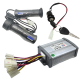 12V 24V 36V 48V 250W 350W 500W 800W 1000W Brushed speed regulating motor controller with throttle knob for electric bicycles