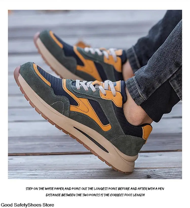 Lightweight Work Shoes Men Women Work Sneakers Boots Puncture-Proof Indestructible Shoes Breathable Steel Toe Safety Shoes Men