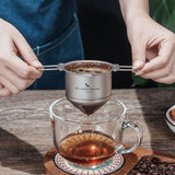 Boundless Voyage Titanium Reusable Coffee Filter Paperless Coffee Filter Metal Coffee Filter Pour Over Coffee Maker Ti6002P