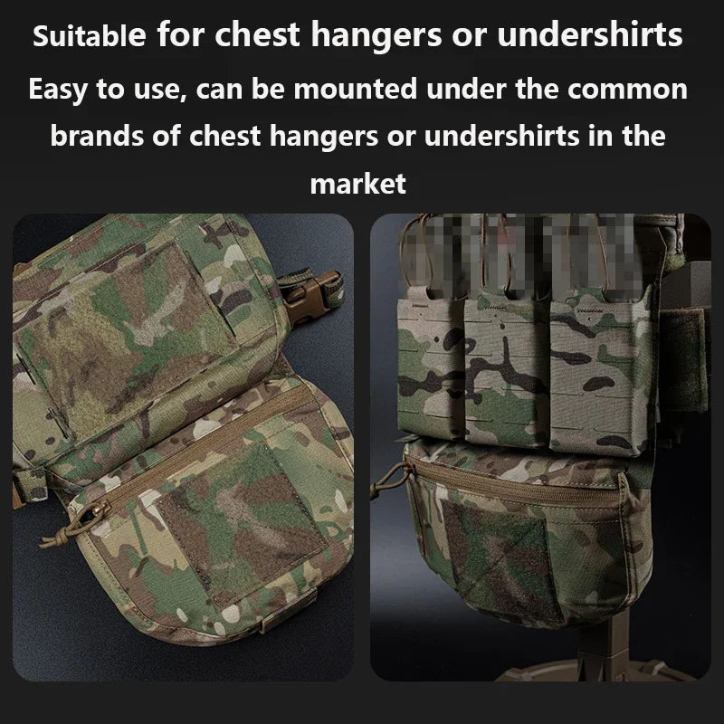Outdoor Tactical JPC/CPC Vest/Tactical Chest Pouch Chest Expanded Lower Belly molle FC Large Sub-Pouch Tactical Emergency bag