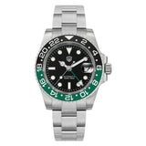 Watchdives WD16760 V2 GMT Watch NH34 Automatic Movement Sapphire Luminous Watches Stainless Steel 300m Waterproof Wristwatch