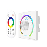 LED Light Strip Wallmount Glass Pannel Touch PWM Controller Dimmer CCT RGB 12V 24V 6A/CH Home Commercial 0-100% Smooth Dimming