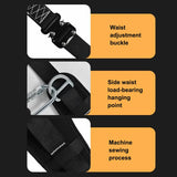 High-altitude Work Safety Harness Single Waist Safety Belt with Safe Rope Hook Outdoor Climbing Training Protective Equipment