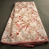 High Quality French Brocade Jacquard Lace Fabric 2026 Nigerian African Organza Lace Fabric 5 Yards for Wedding Dress Sewing