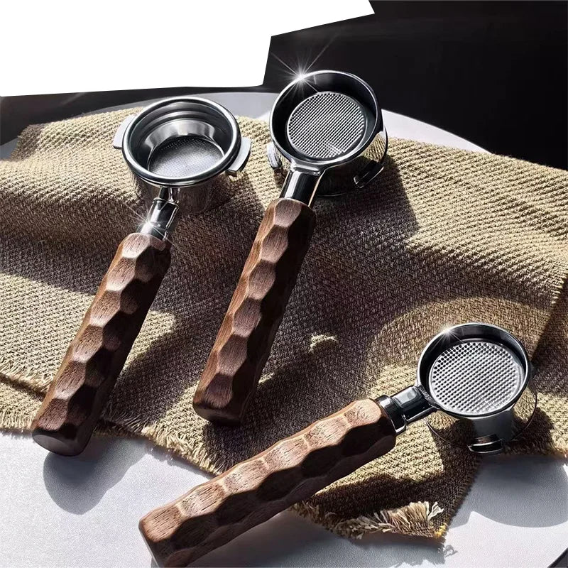 Coffee Machine Wooden Handle Threaded Handle Natural Wood Texture Coffee Machine Replacement Accessory Espresso