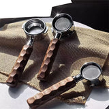 Coffee Machine Wooden Handle Threaded Handle Natural Wood Texture Coffee Machine Replacement Accessory Espresso