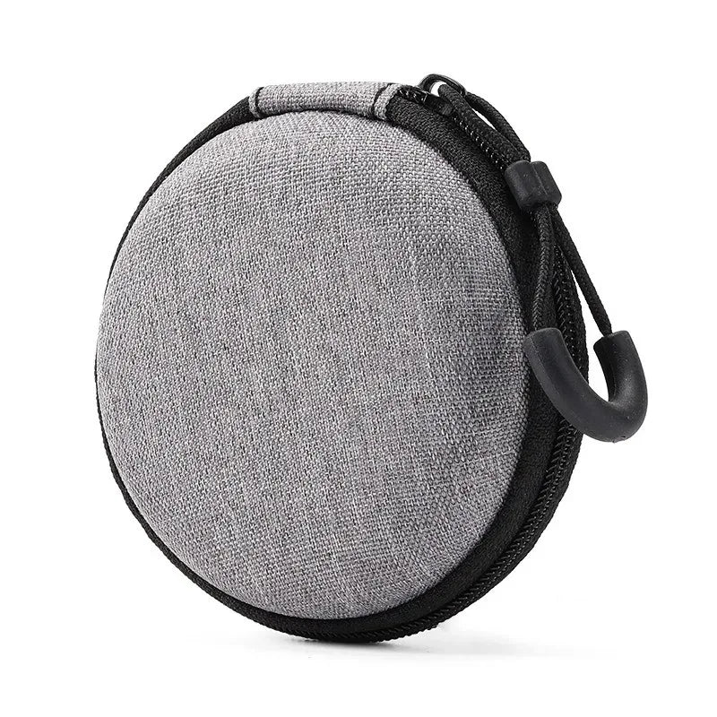 Mini Grey Digital Storage Bag Hard EVA Case Portable Electronics Organizer for USB Cable Charger U Stick Travel Accessories