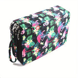 200 hole portable canvas pencil case, pencil stationery shockproof storage bag, large capacity stationery box
