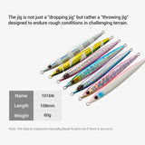 Noeby Metal Jig Fishing Lure 60g Long Casting Jigs Steel Panels Stronger Shore Jigging Long Casting Saltwater Fishing Lures