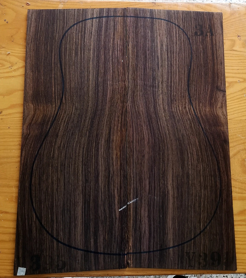 AAA Grade India Rose guitar back/side board All-Solid acoustic Guitar making material accessories Solid Woods Number selection
