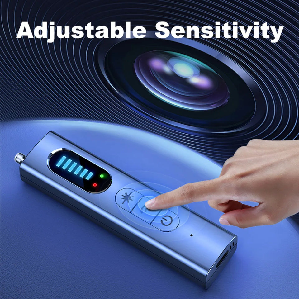 Wireless Camera Detectors 5 Levels Adjustable Sensitivity GPS Detector 25H Working Time for Travel Hotel Car for Office Bathroom