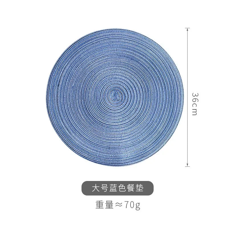 Anti Slip Heat Resistant Coasters for Coffee Tea Mug, Round Table Mat Linen Drink Coaster, Kitchen Accessories Decor Placemats