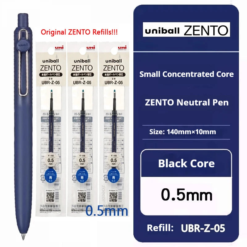 Uni-ball ZENTO Click Gel Pen,0.38/0.5/0.7mm Various Colors Water-based pen With Ergonomic Grip Smooth Writing for School&Office