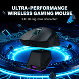 2026 NEW Gaming Mouse 3-Speed DPI Esports Wireless Ergonomic Design Gaming 2-mode Connection Magnetic Charging Dock RGB Lighting