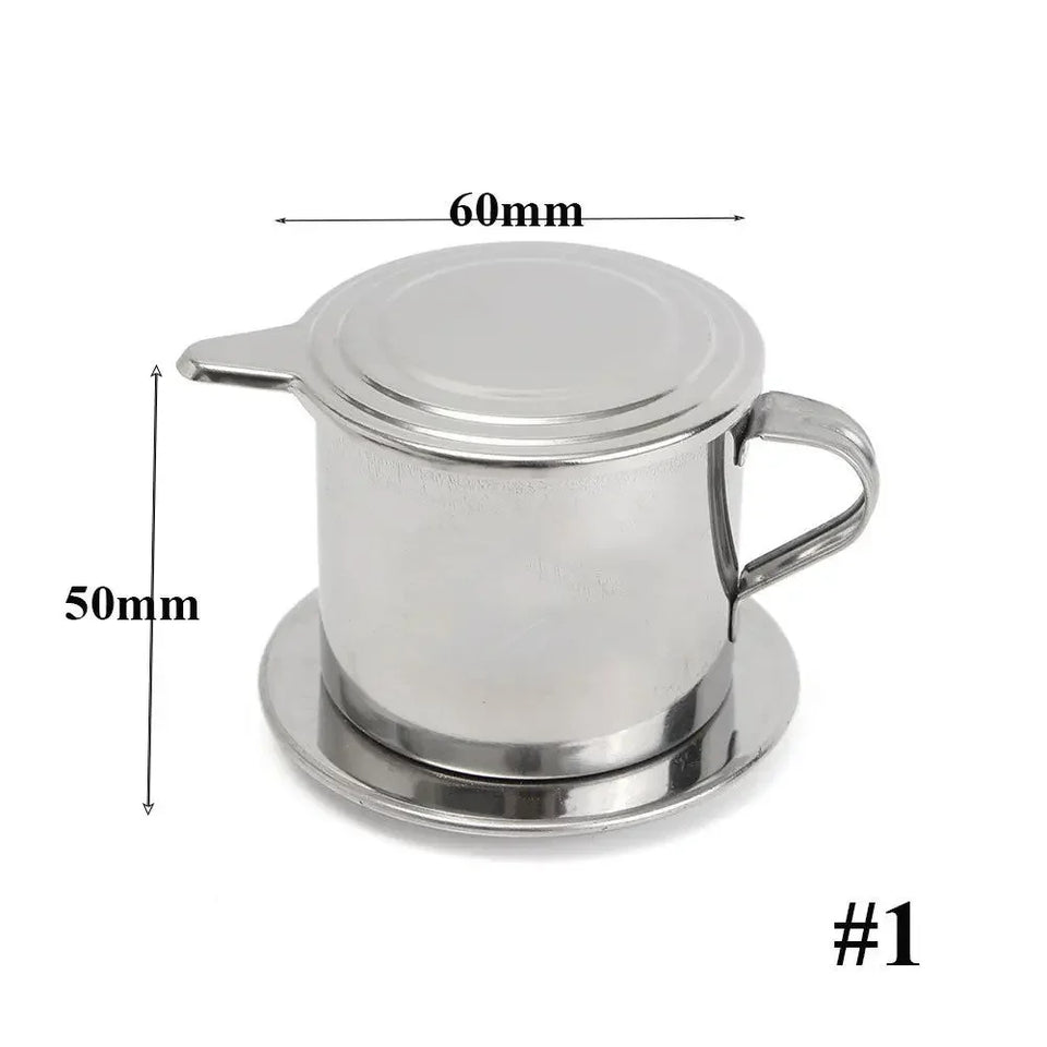 Vietnamese Coffee Pot Drip Filter Stainless Steel Portable Coffee Maker Coffee Utensils Coffeeware 50/100ml