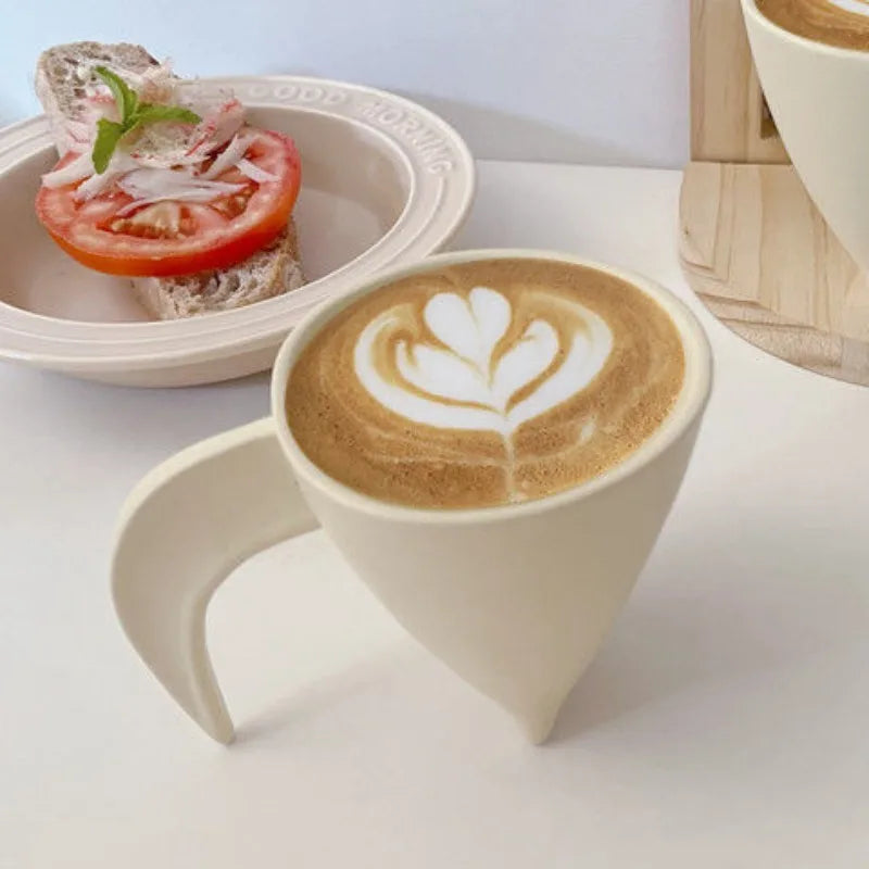 Simple Ceramic Coffee Cup Delicate Latte Art Coffee Mug English Afternoon Tea Tea Set Breakfast Milk Oatmeal Mug