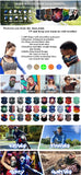 Fish Scales Pattern Neck Gaiter Fishing Face Mask Men Women Outdoor Sport Seamless Tube Bandana Headband Balaclava Cycling Scarf