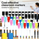 100/5Pcs Dry Erase Whiteboard Markers Set, Washable Pens with Magnetic Eraser for Office Whiteboards & Art Supplies