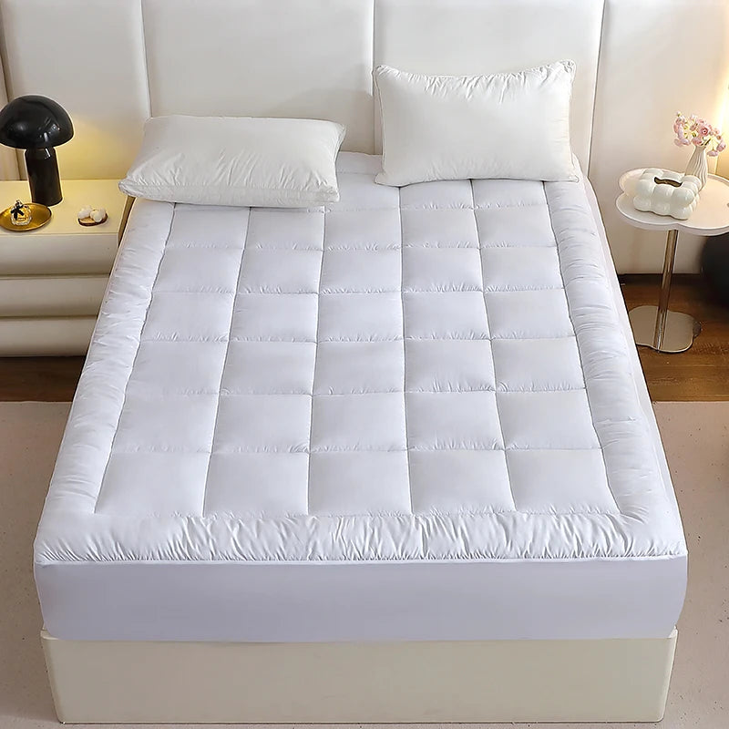 Twin Full Queen King Dark Grey White 360g Per Square Meter Filling Mattress Topper Mattress Protector Cover