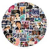 60PCS Heated Rivalry Cartoon Graffiti Stickers Phone Guitar Laptop Notebook Suitcase Waterproof Sticker Kids Toys