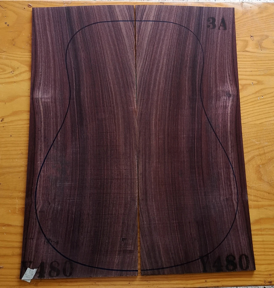 AAA Grade India Rose guitar back/side board All-Solid acoustic Guitar making material accessories Solid Woods Number selection