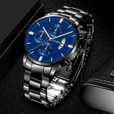 New Fashion Mens Sports Watches Luxury Calendar Quartz Wristwatch Business Watches Man Clock Relogio Masculino Reloj Hombre