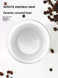 Ceramic Lined Insulated Cup Travel Coffee Cup with Sealed Lid Reusable Ceramic Lining High Aesthetic Value