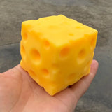 Squishy Cheese Cube Squeeze Toys Soft Butter Cheese Fidget Toy Slow Rebound Push Stress Relief Sensory Toy Christmas Present