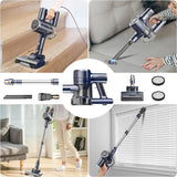 YISORA Corded Vacuum Cleaner, 600W 23KPa Stick Vacuum, Free-Stand 6 in 1 Handheld Vacuum Cleaner for Hard Floor Carpet