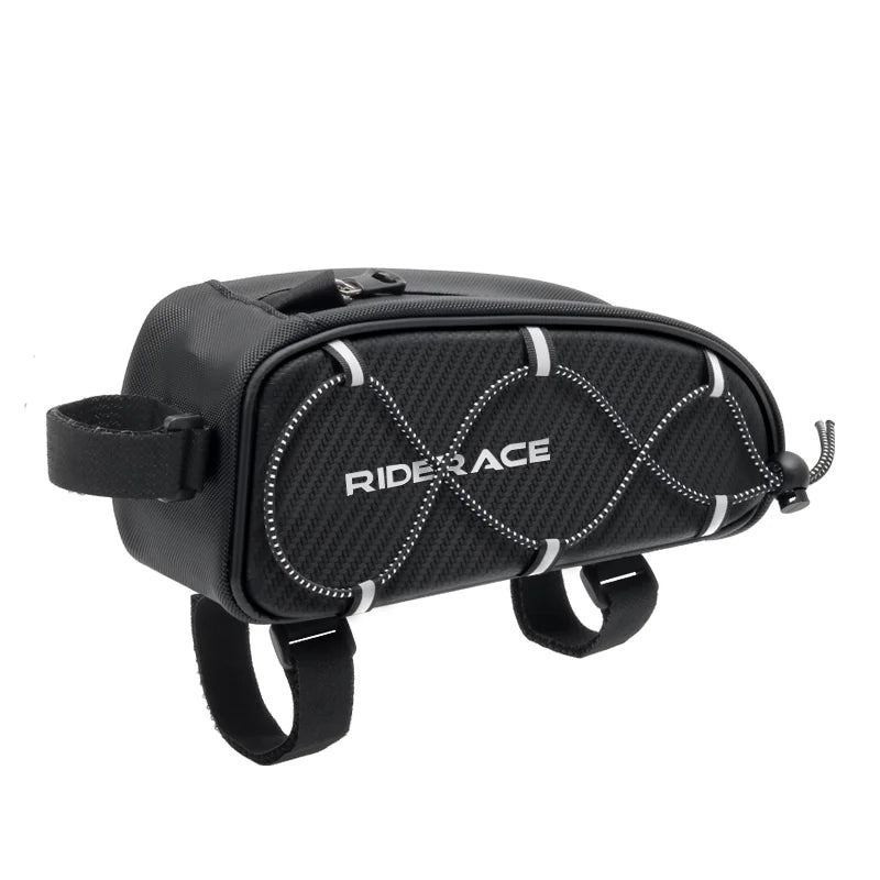 RIDERACE Bicycle Top Tube Bag Portable PU Rainproof Waterproof MTB Gravel Bike Handlebar Front Bag Road Cycling Accessories