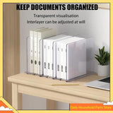Acrylic Desktop File Sorter Organizer, 4 Compartments Mail Organizers For Desk, For Desktop, Shelf, Office,Organizer HOT!