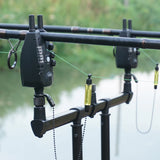 Hirisi Carp Fishing Bite Alarms Set with Swingers, LED Bite Indicator, Waterproof Fishing Alarm for Coarse Fishing