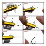Metal hook binding device fishhook Manual hook binding device dual-purpose sub-wire knoter Wire binding device Fishing gear