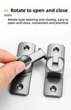 1pc Security Door Lock Handle Commercial Residential Grade Anti-Pick Lock with Adjustable 90°/180° Slide Indoor Outdoor Use