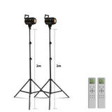 SH 115/135W LED COB Video Light Photography Lamp With Tripod Softbox Remote Control Video Light For Skit Video Photography