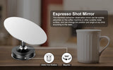 1Pc Espresso Extraction Shot Mirror Stainless Steel Reflector Magnetic Base Multi Directional Rotating Coffee Extractor Mirror