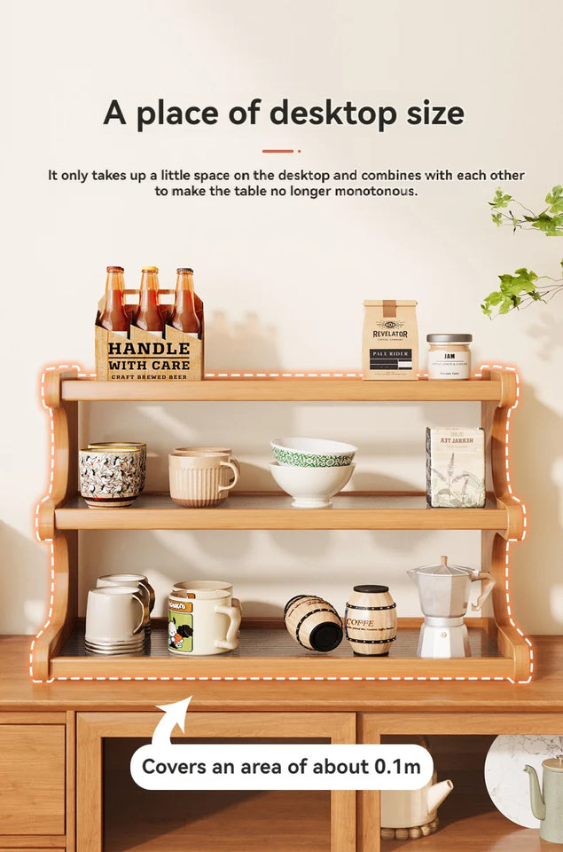 Bamboo Desktop Storage Rack Cup Dish Stationery Holder Books Shelf Bookcases Multi-layer Desk Organizer Office Home Supplies
