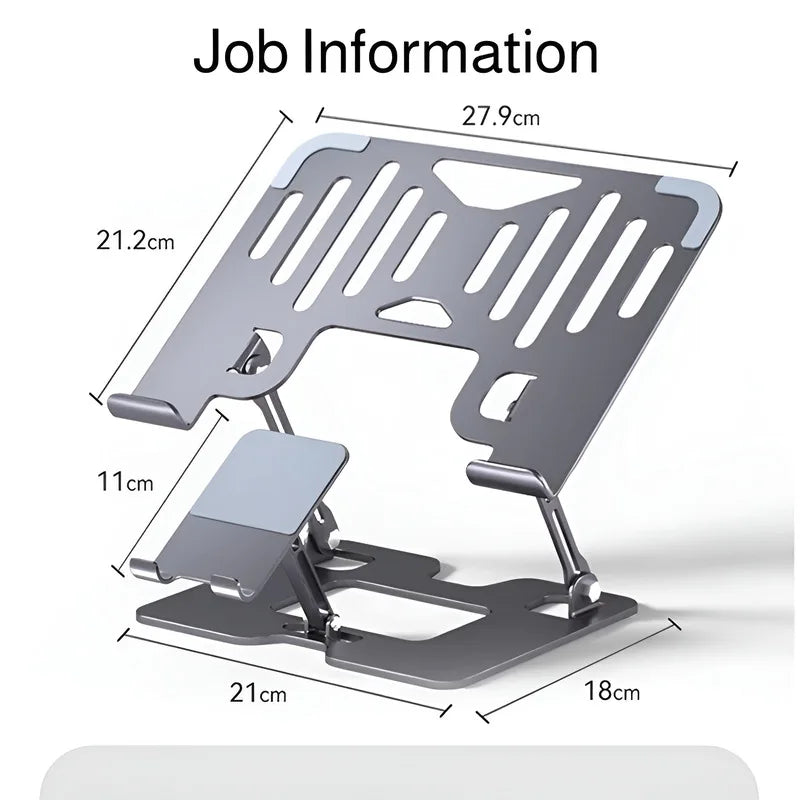 Laptop Stand Office Liftable Carbon Steel Laptop Stand Two in One Heightened Foldable Vertical Cooling Ergonomic Laptop Stand