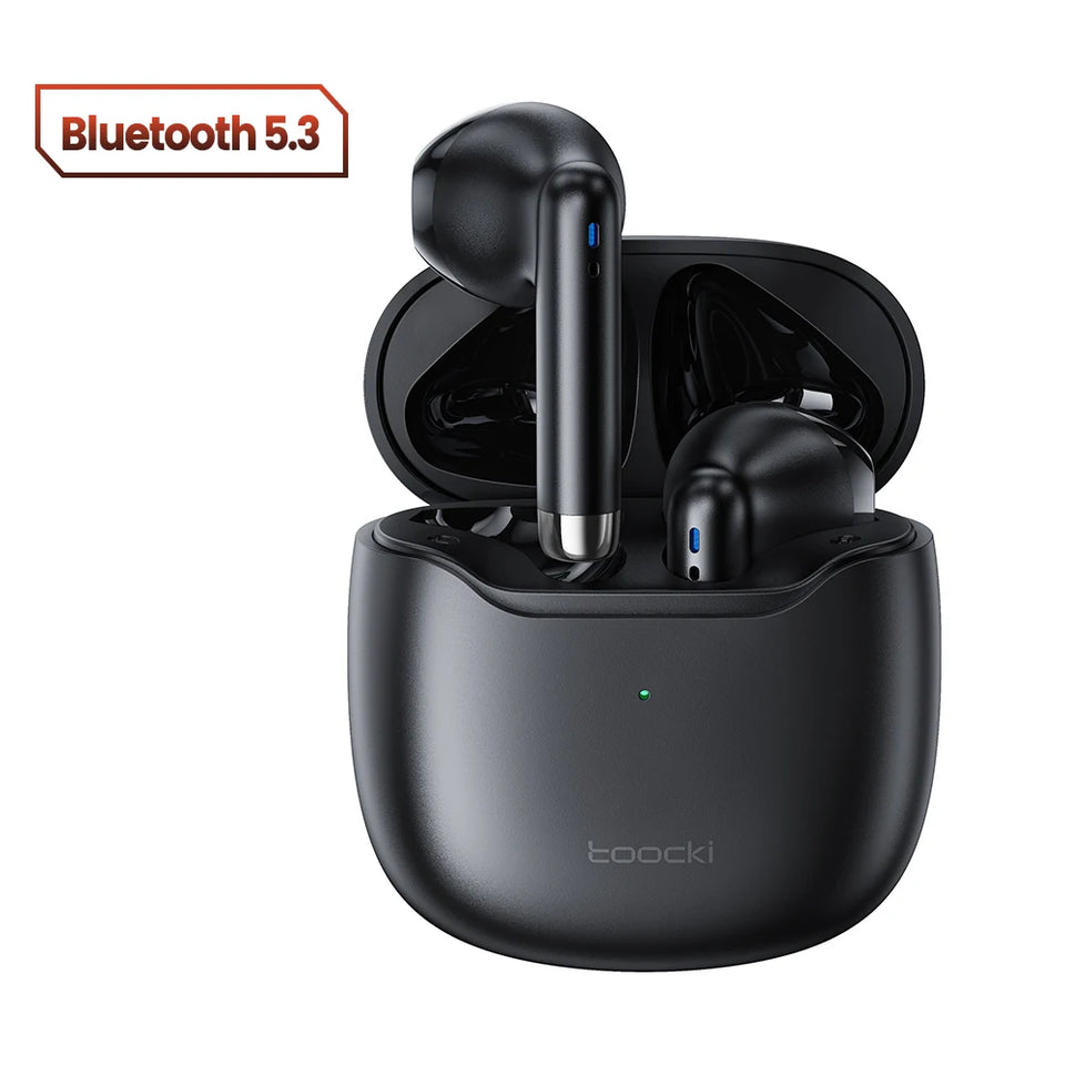 Toocki TWS Wireless Bluetooth Earphones 5.3 IPX4 Waterproof Headset 12M Transmission Distance Long Standby Earbuds Headphones