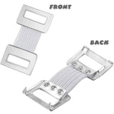 10/20/30Pcs Replacement Elastic Bandage Wrap Stretch Metal Clips Fixation Clamps Hooks First Aid Kit for Sport White/Coffee