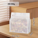 StoBag 50pcs White Cotton Paper Coffee Beans Packaging Bag with/No Valve Sealed for Powder Nuts Storage Stand Up Reusable Pouch