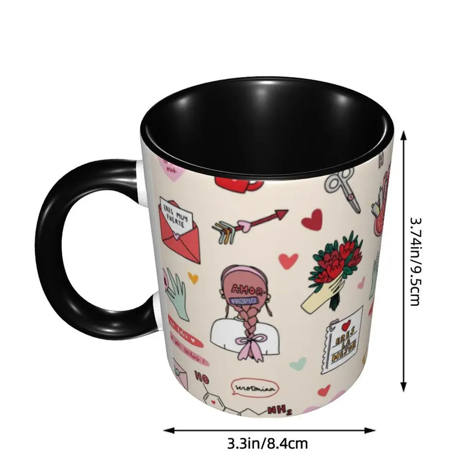 Pink Doctor Nurse Coffee Mugs DIY Customized Enfermera En Apuros Ceramic Milk Tea Mug Cup