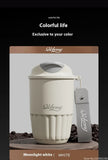 410ml Ceramic Liner Thermos Coffee Cup Double Wall Stainless Steel Vacuum Insulated Thermos For Coffee Thermal Mug Tumbler Gift