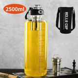 Tea Separation Glass Tea Cup Double Drinking with Handle Water Cup Large Capacity High Temperature Resistant Portable Kettle