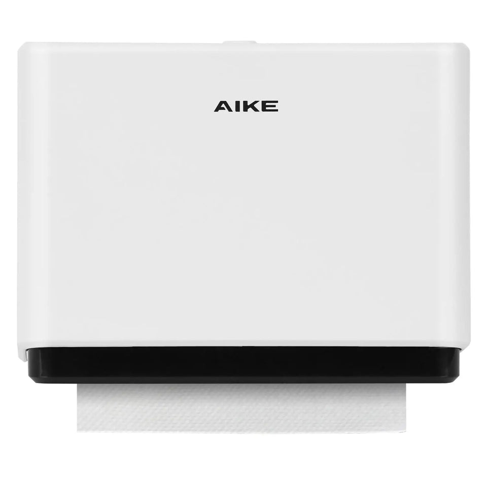 AIKE Professional Paper Towel Holder Wall Mount Punch Free Tissue Dispenser with Smart Lock Paper Box for Toilet Bedroom Kitchen